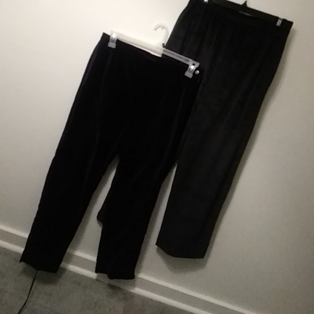 2 pairs of velour slacks
